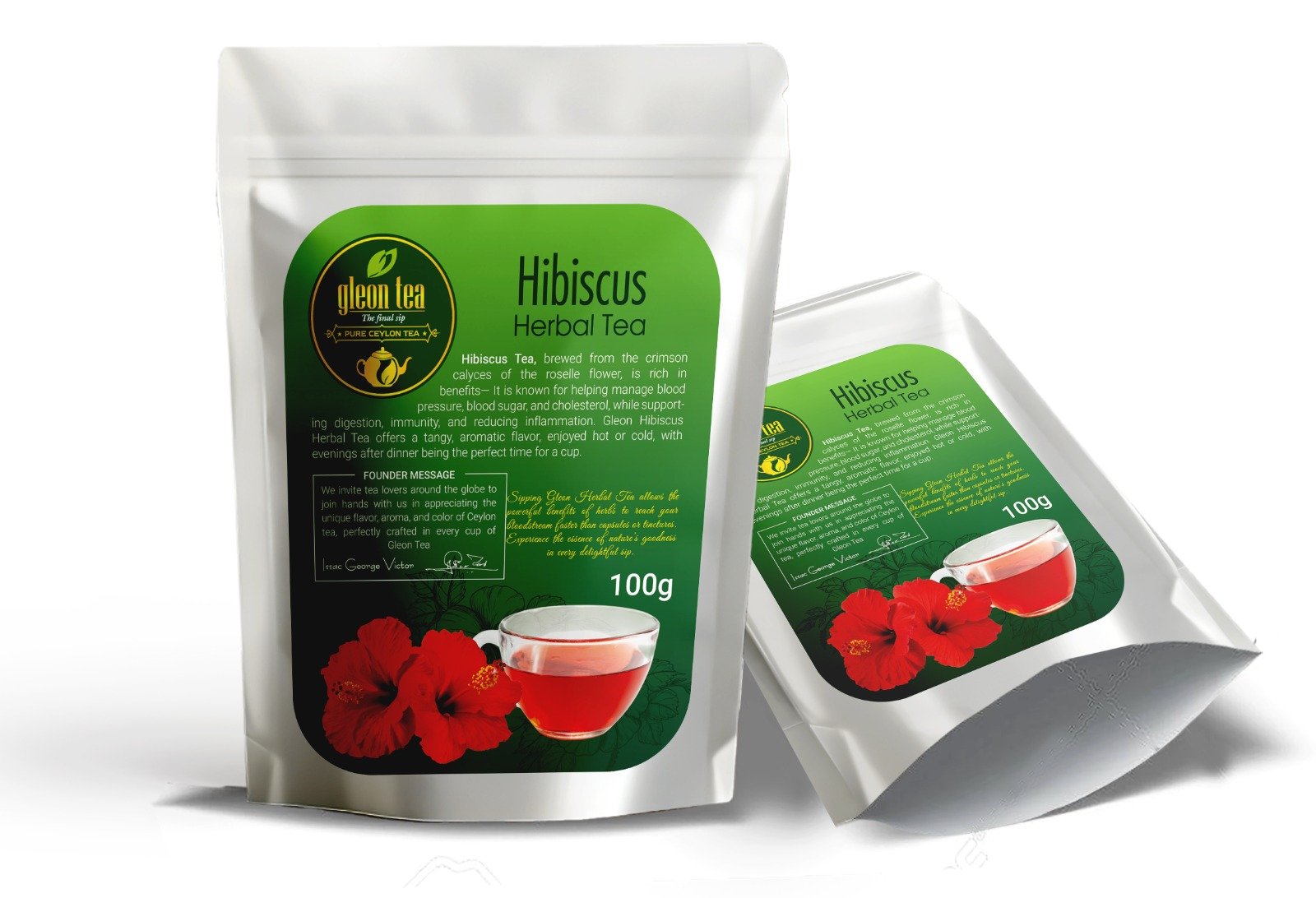 Hibiscus Herbal Ceylon Tea