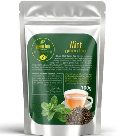 Green with Mint  Ceylon Tea