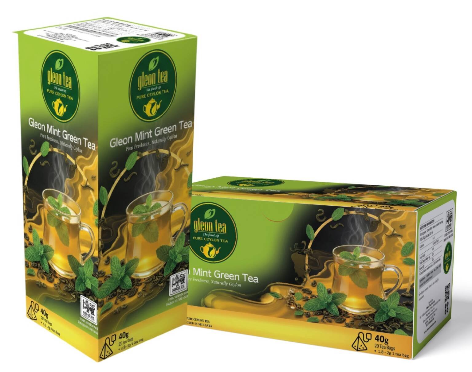 Mint Green Ceylon Tea 40g 20Tea Bags
